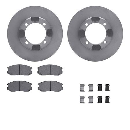 6512-72122, Rotors With 5000 Advanced Brake Pads Includes Hardware
